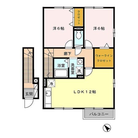 伊勢松本駅 徒歩5分 2階の物件間取画像